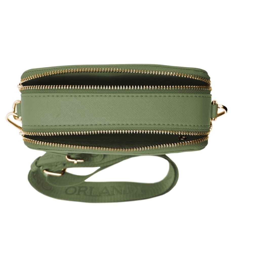 🎉 HOST PICK 🎉 NWT Valentino Orlandi Camera Bag ARMY GREEN - Picture 4 of 4